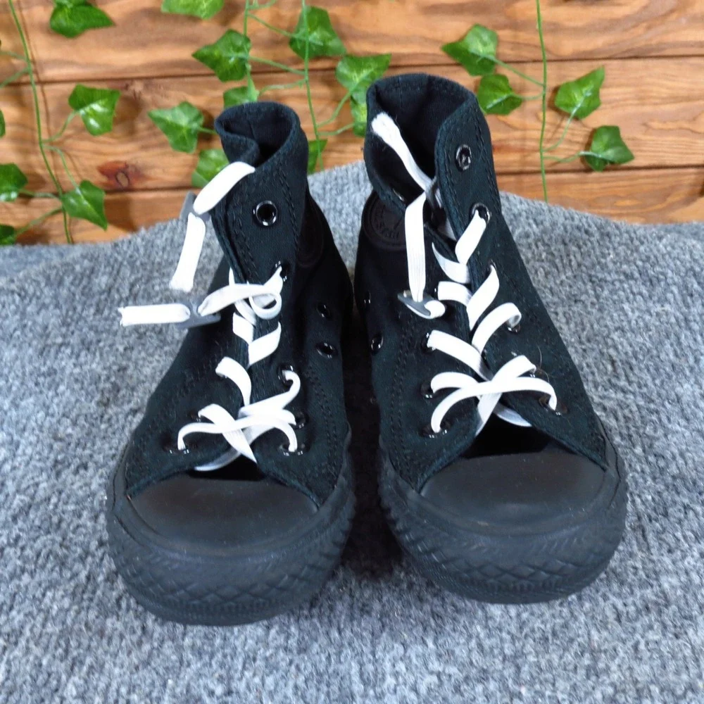 Converse Hi-Top Toddler‎ Boys Casual Sneakers Size 12C Black Canvas Shoes